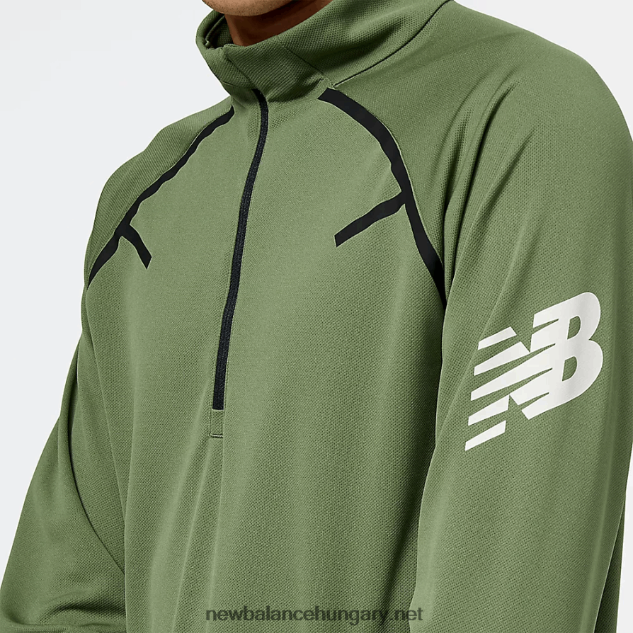 New Balance 6XH8F01715 férfiak szívósság futballedzés 1/4 zip