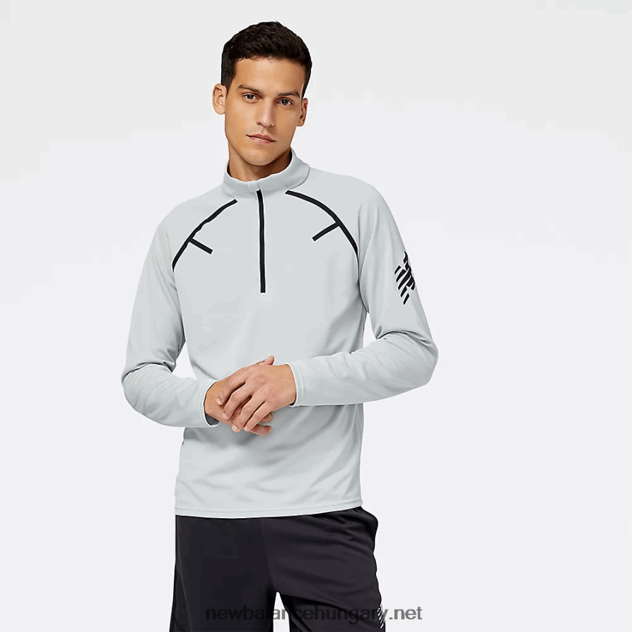 New Balance 6XH8F01717 férfiak szívósság futballedzés 1/4 zip