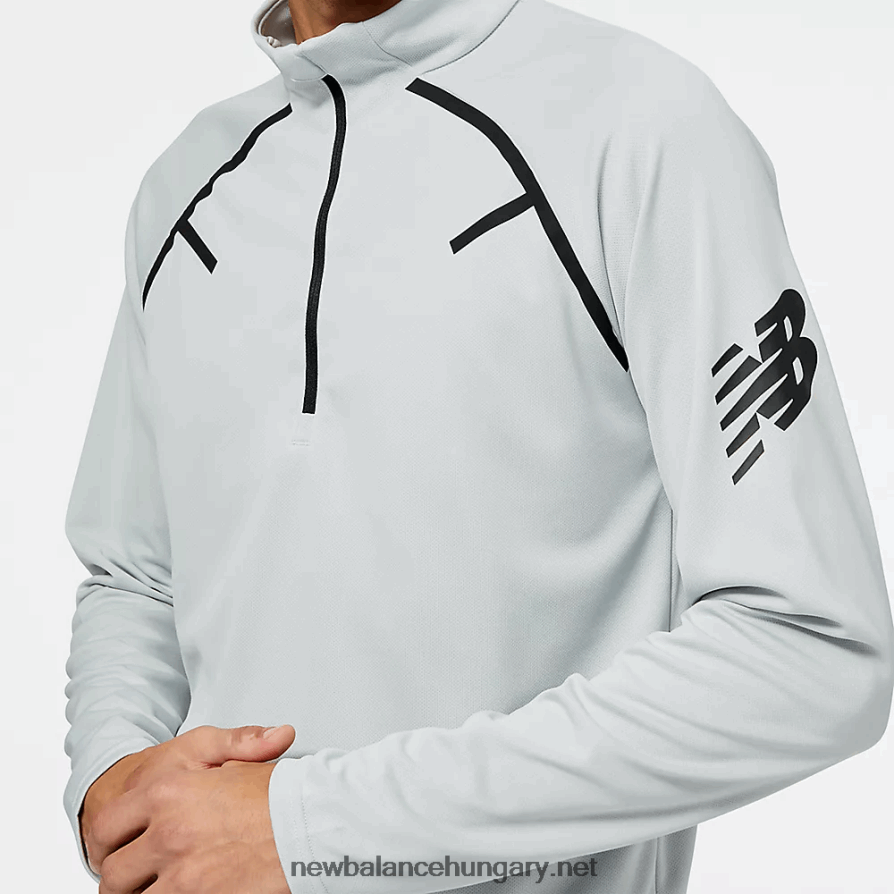 New Balance 6XH8F01717 férfiak szívósság futballedzés 1/4 zip