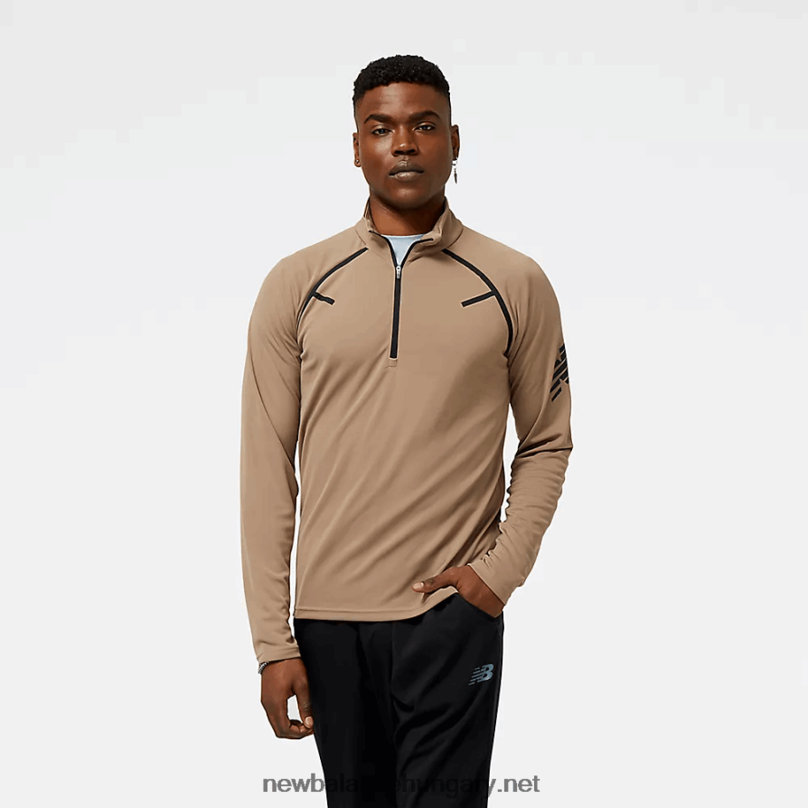 New Balance 6XH8F01718 férfiak szívósság futballedzés 1/4 zip