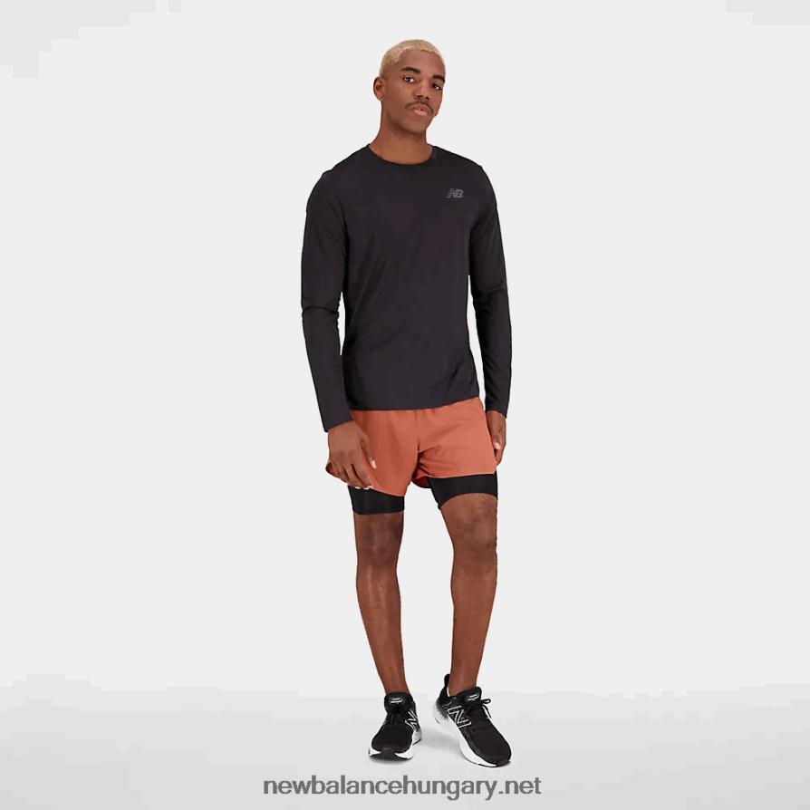 New Balance 6XH8F01762 férfiak q speed jacquard hosszú ujjú