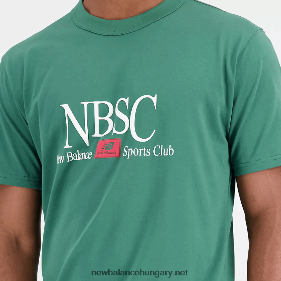 New Balance 6XH8F01790 férfiak atlétikai sportegyesület pamut trikó póló
