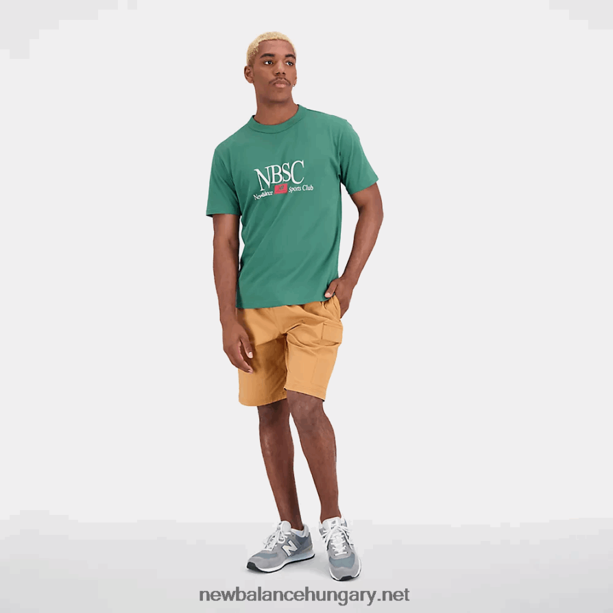 New Balance 6XH8F01790 férfiak atlétikai sportegyesület pamut trikó póló