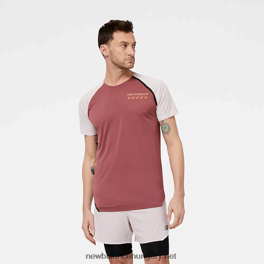 New Balance 6XH8F01794 férfiak accelerate pacer rövid ujjú