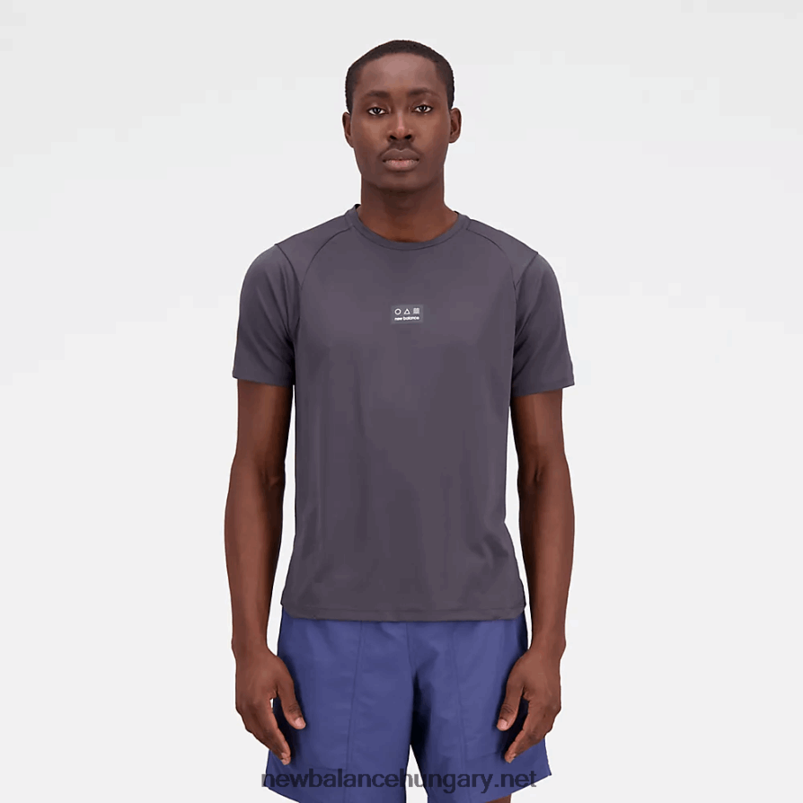 New Balance 6XH8F01849 férfiak ütőfutás az n-szellőzős rövid ujjúnál
