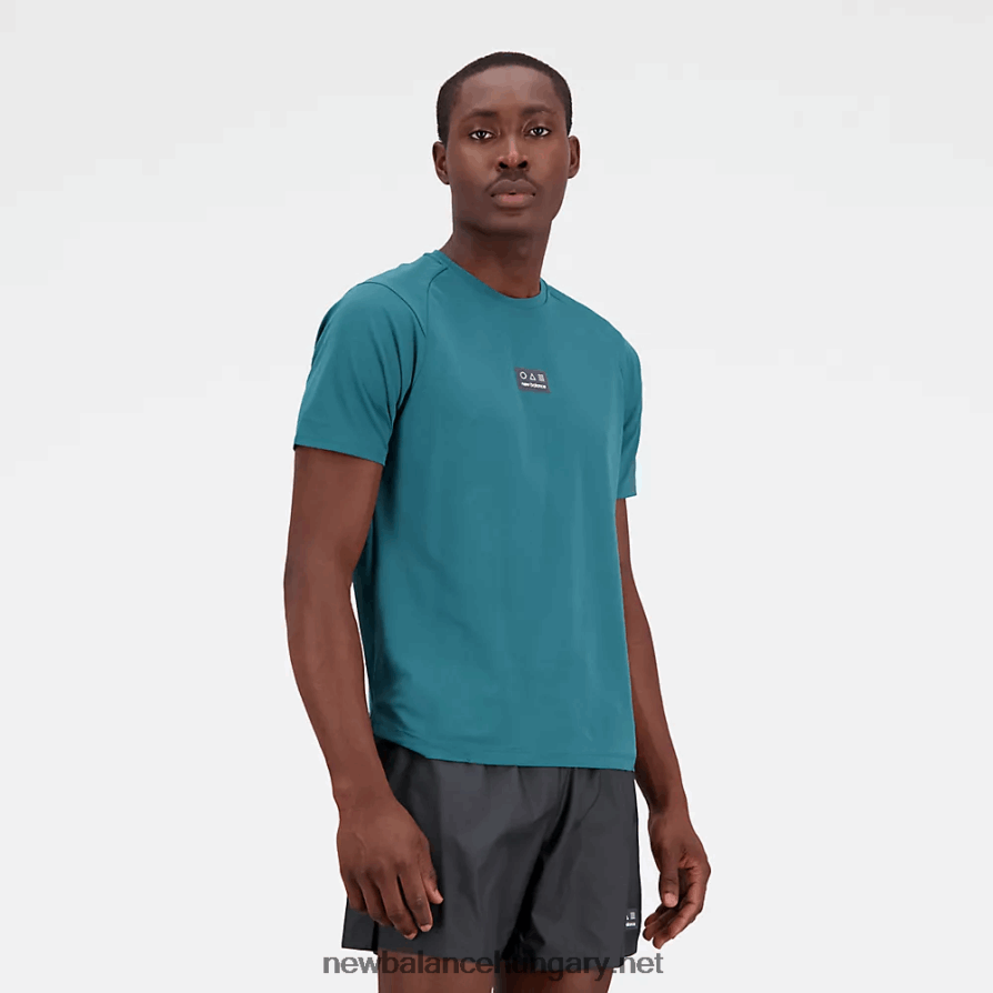 New Balance 6XH8F01851 férfiak ütőfutás az n-szellőzős rövid ujjúnál