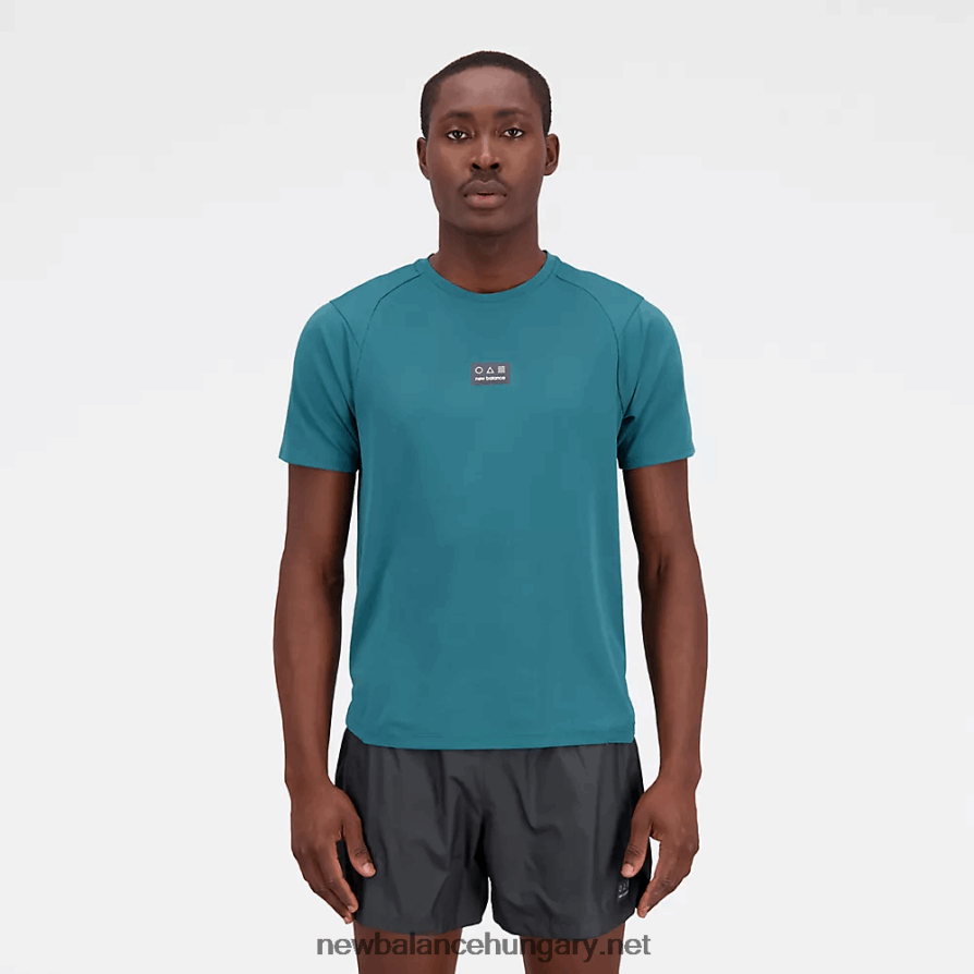 New Balance 6XH8F01851 férfiak ütőfutás az n-szellőzős rövid ujjúnál