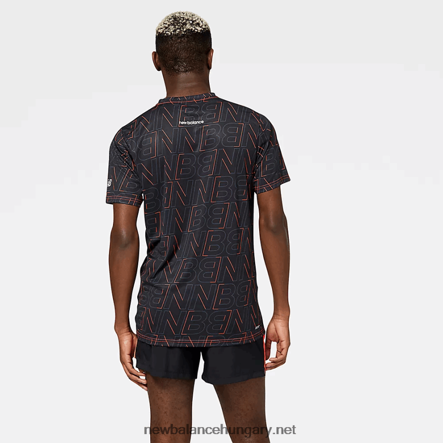New Balance 6XH8F02056 férfiak nyomott gyorsított rövid ujjú