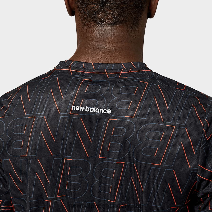 New Balance 6XH8F02056 férfiak nyomott gyorsított rövid ujjú