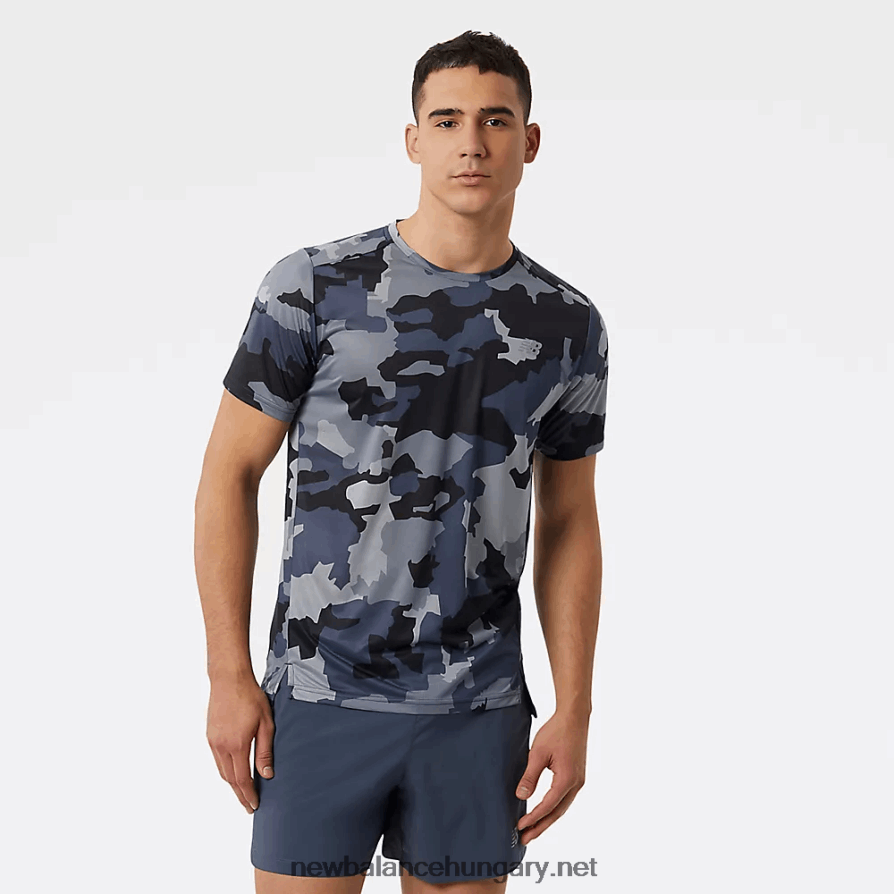 New Balance 6XH8F02057 férfiak nyomott gyorsított rövid ujjú