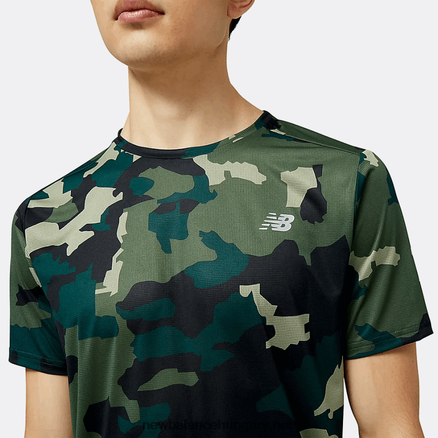 New Balance 6XH8F02058 férfiak nyomott gyorsított rövid ujjú