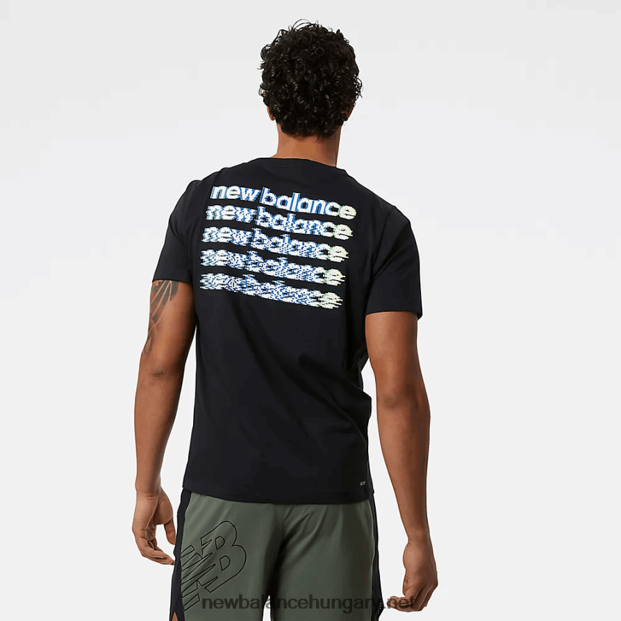 New Balance 6XH8F02201 férfiak grafikus heathertech póló