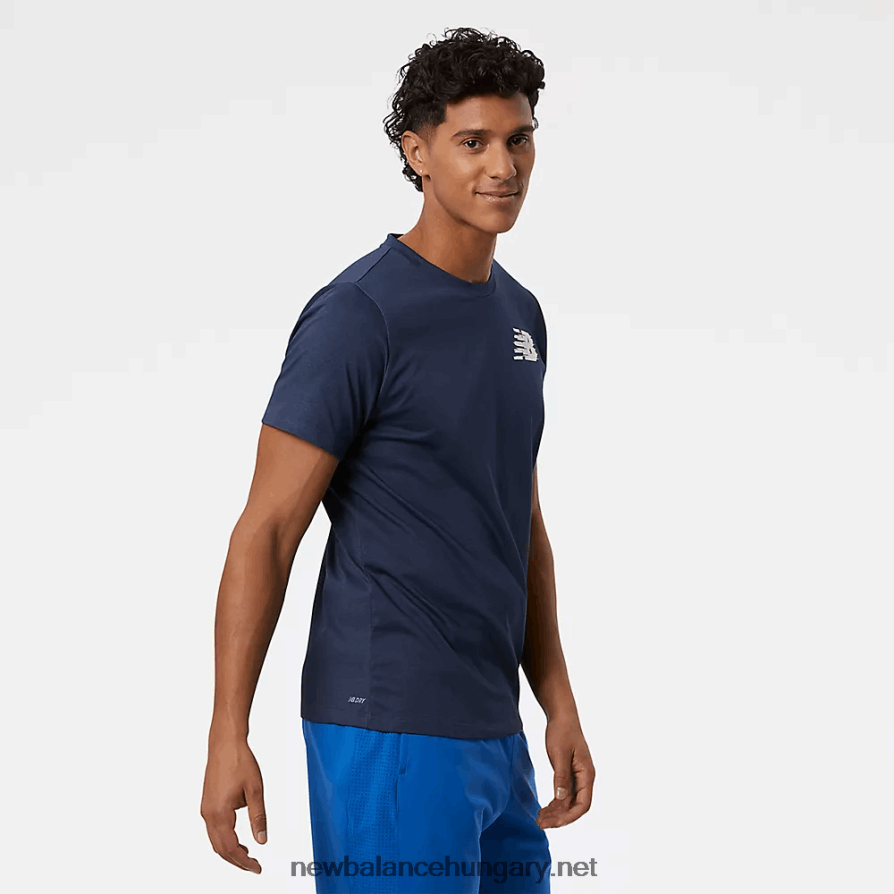 New Balance 6XH8F02202 férfiak grafikus heathertech póló