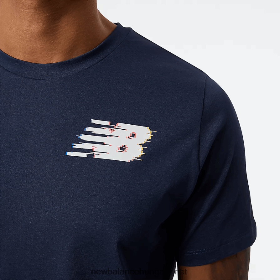 New Balance 6XH8F02202 férfiak grafikus heathertech póló