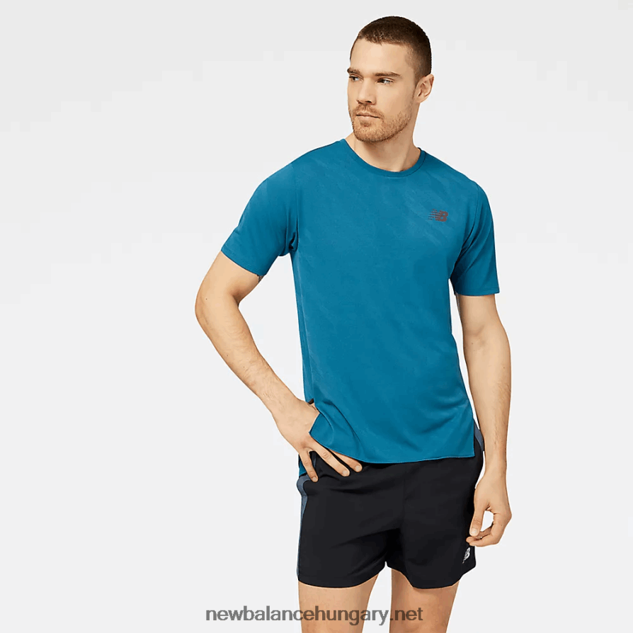 New Balance 6XH8F0295 férfiak q speed jacquard rövid ujjú