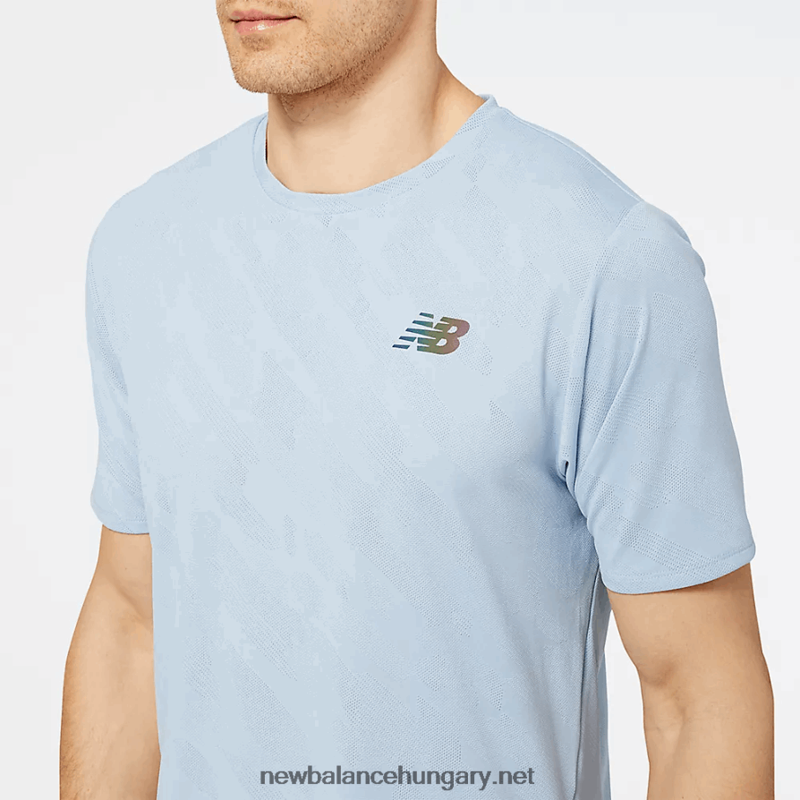 New Balance 6XH8F0296 férfiak q speed jacquard rövid ujjú