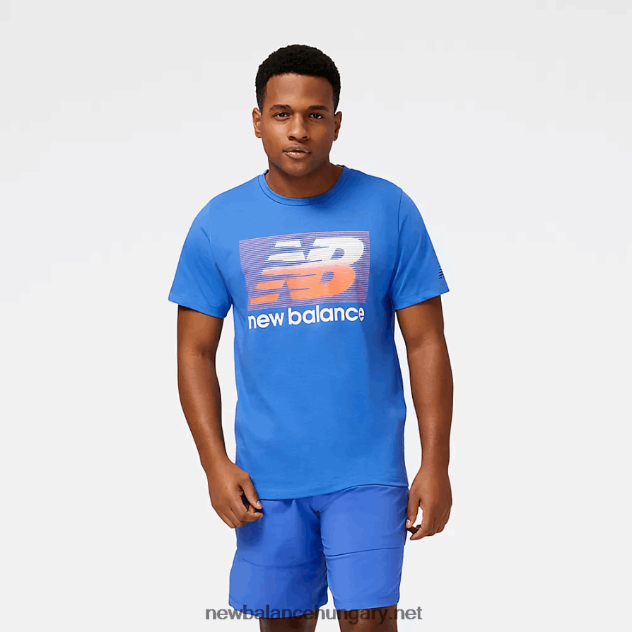 New Balance 6XH8F0394 férfiak grafikus heathertech póló