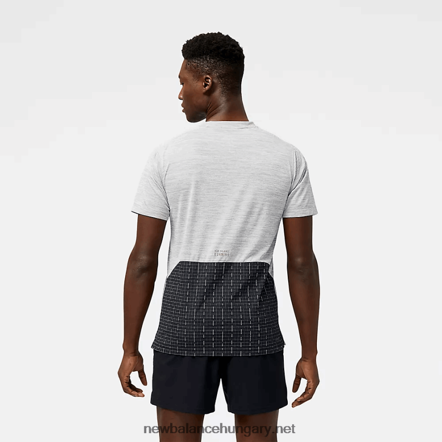 New Balance 6XH8F04785 férfiak nyc maraton edzés Impact run világító rövid ujjú