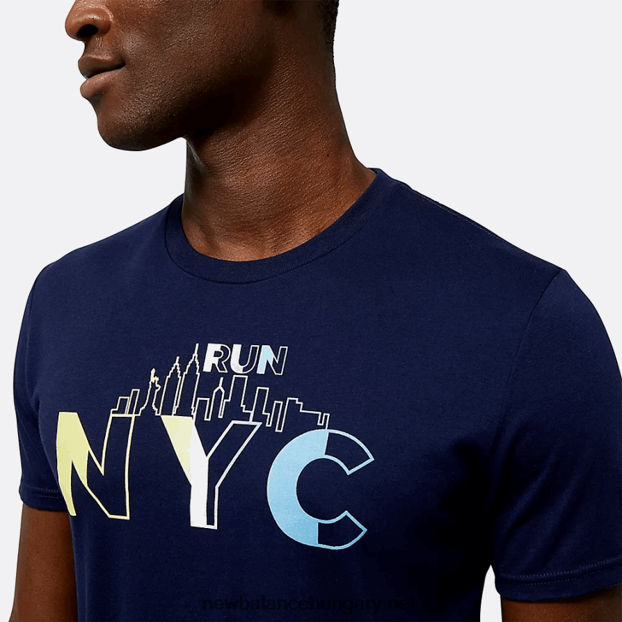 New Balance 6XH8F04815 férfiak futni az életért borough grafikus rövid ujjú