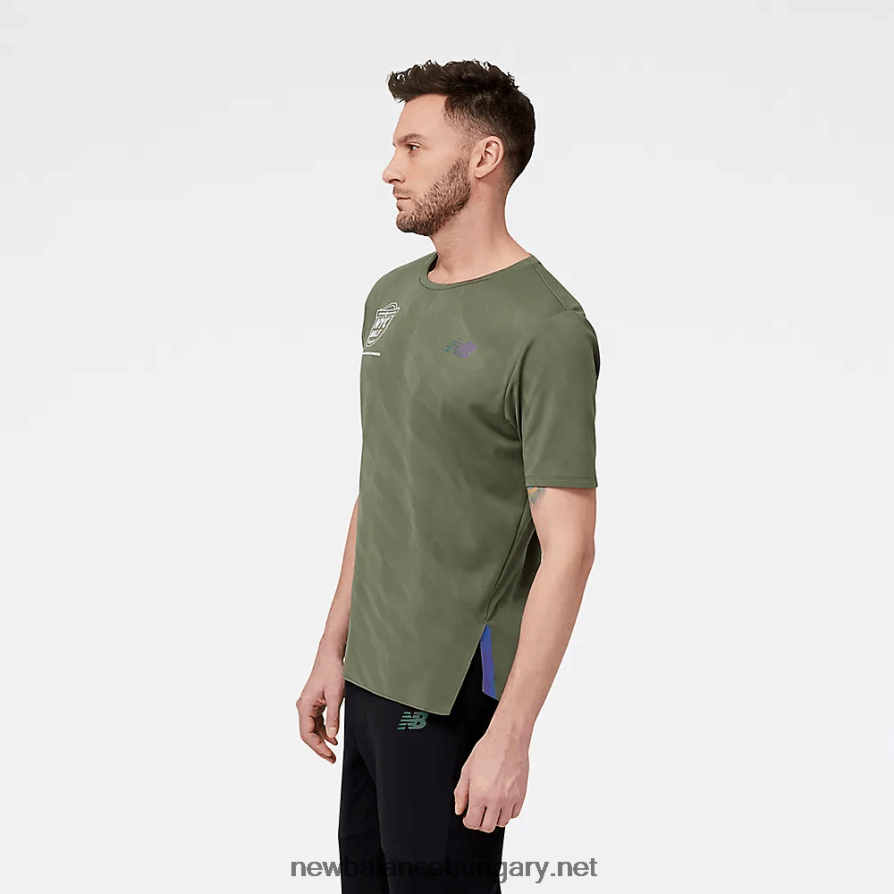 New Balance 6XH8F04818 férfiak United Airlines nyc half q speed jacquard rövid ujjú