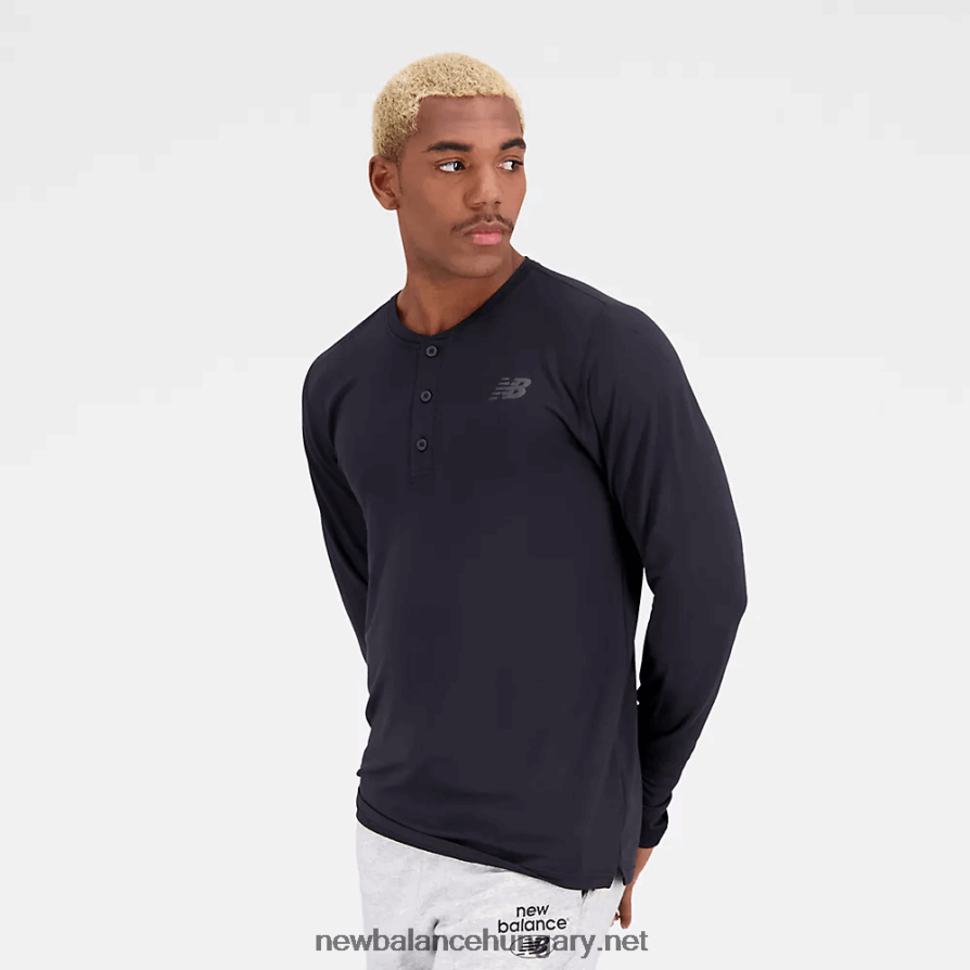 New Balance 6XH8F04883 férfiak baseball henley