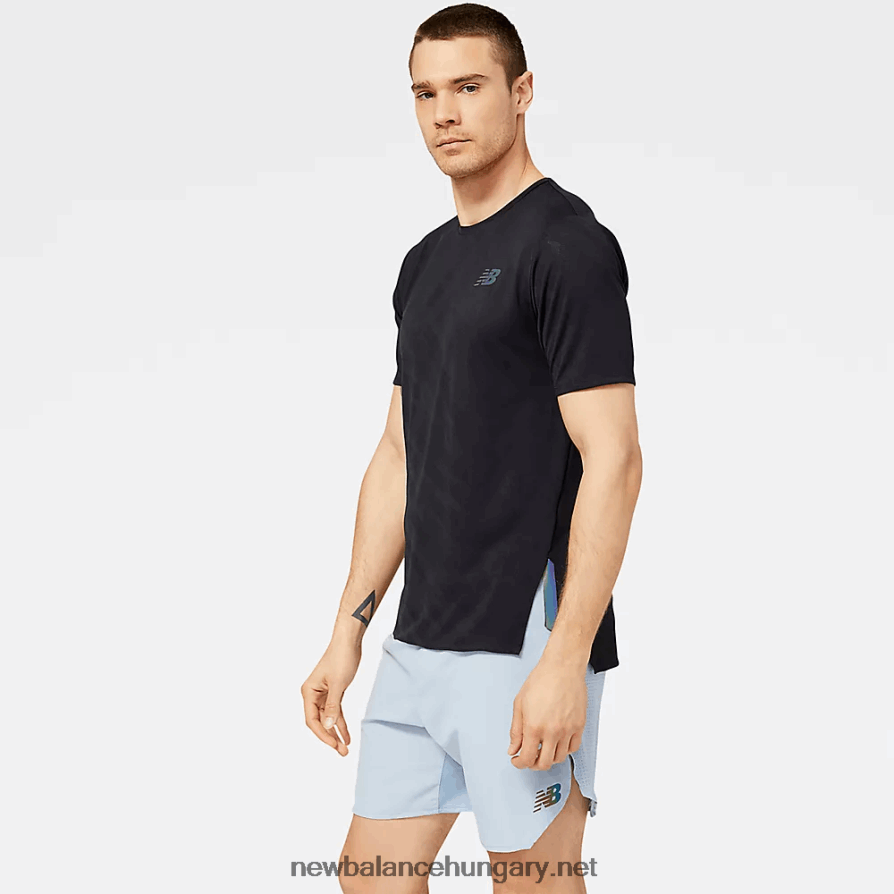 New Balance 6XH8F04896 férfiak q speed jacquard rövid ujjú