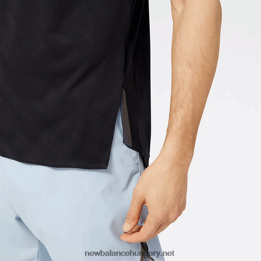 New Balance 6XH8F04896 férfiak q speed jacquard rövid ujjú