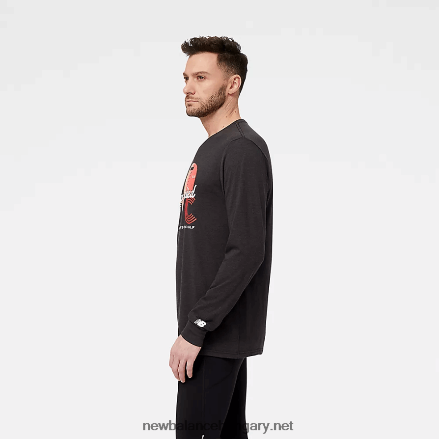 New Balance 6XH8F04939 férfiak united Airlines nyc half run united graphic long sleeve