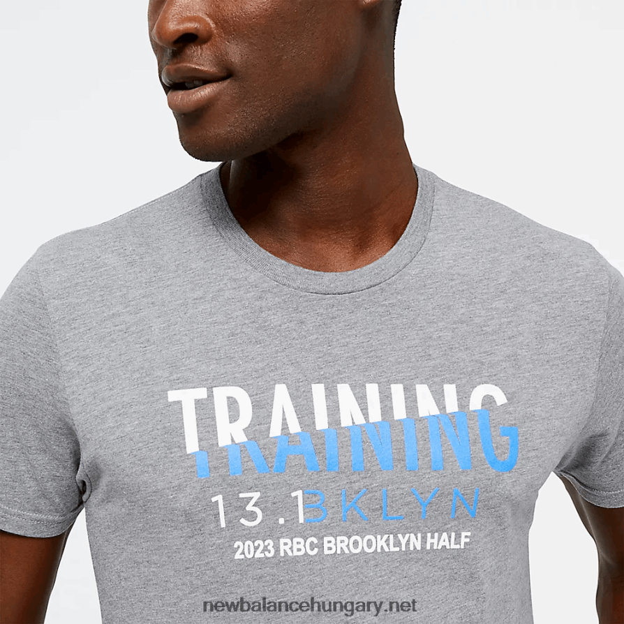 New Balance 6XH8F04944 férfiak rbc brooklyn half training grafikus rövid ujjú
