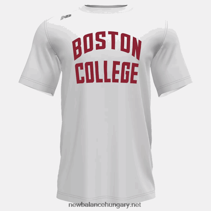New Balance 6XH8F05026 férfiak rövid ujjú technikai póló (bostoni főiskola)