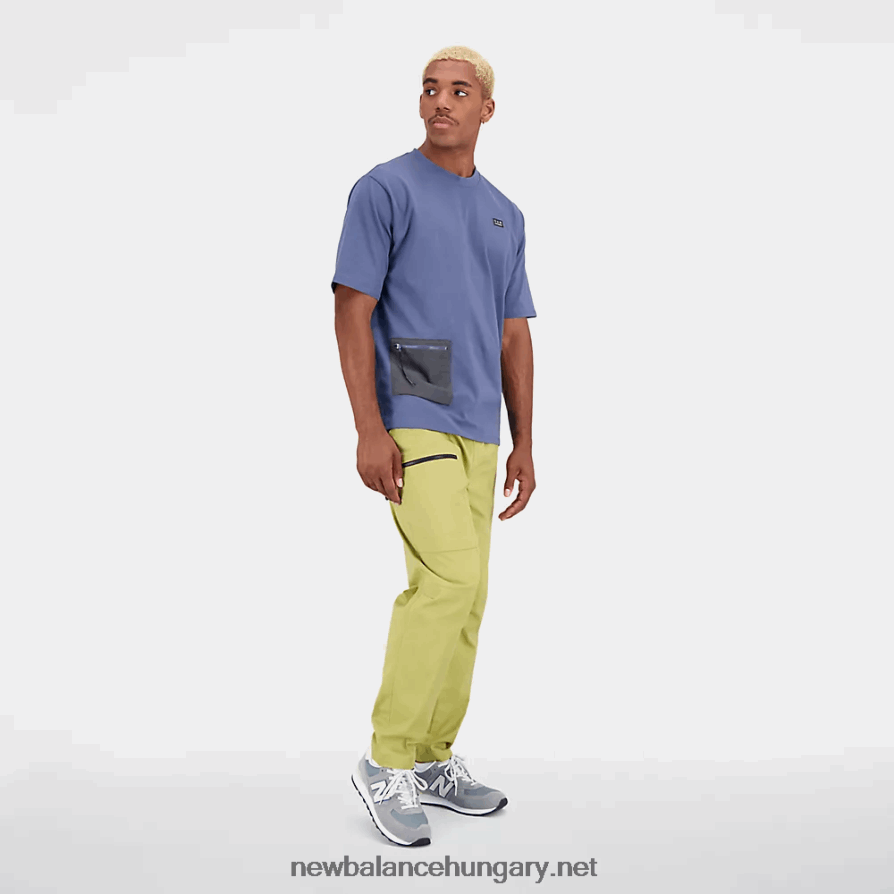 New Balance 6XH8F06554 férfiak pamutdzsörzé rövid ujjú pólónál