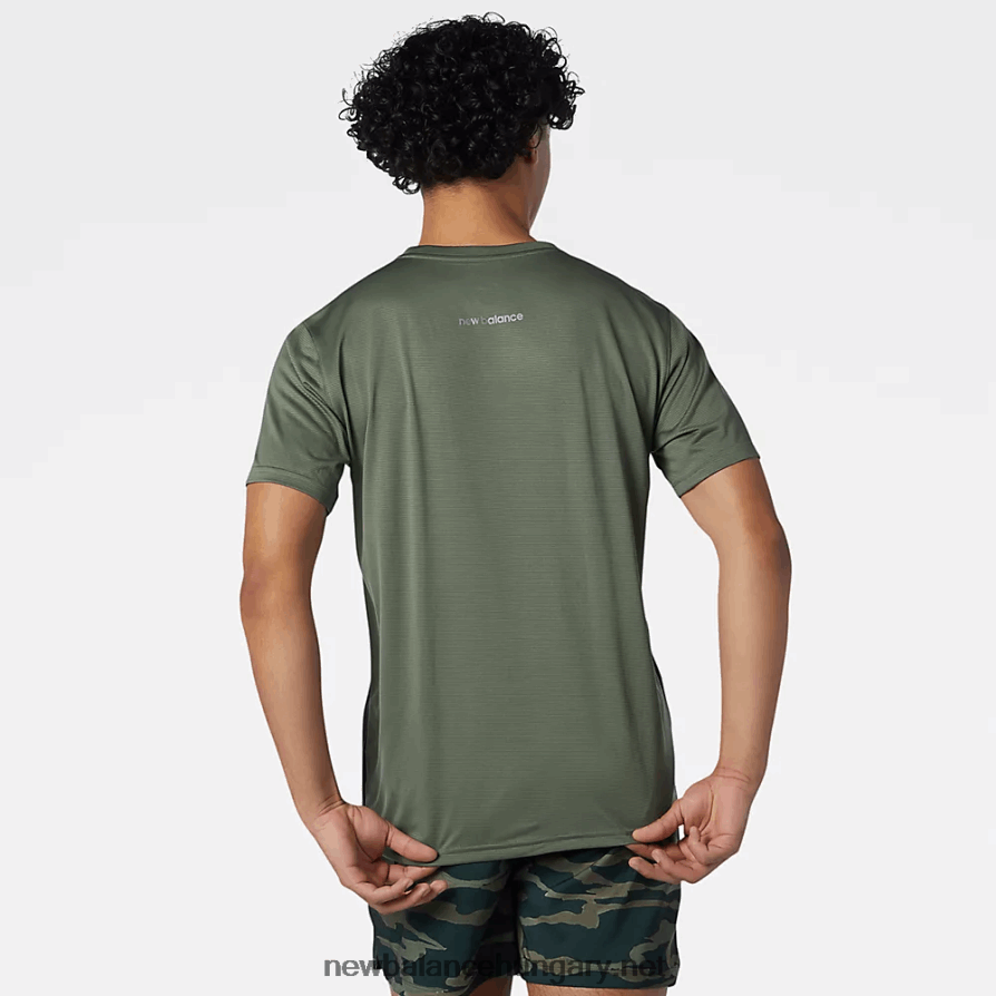 New Balance 6XH8F06658 férfiak csíkos gyorsujj rövid ujjú