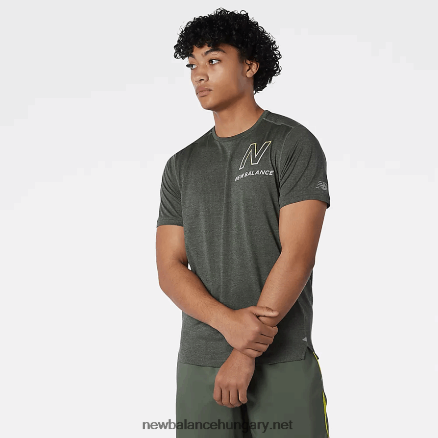 New Balance 6XH8F06662 férfiak nyomott hatású rövid ujjú felső