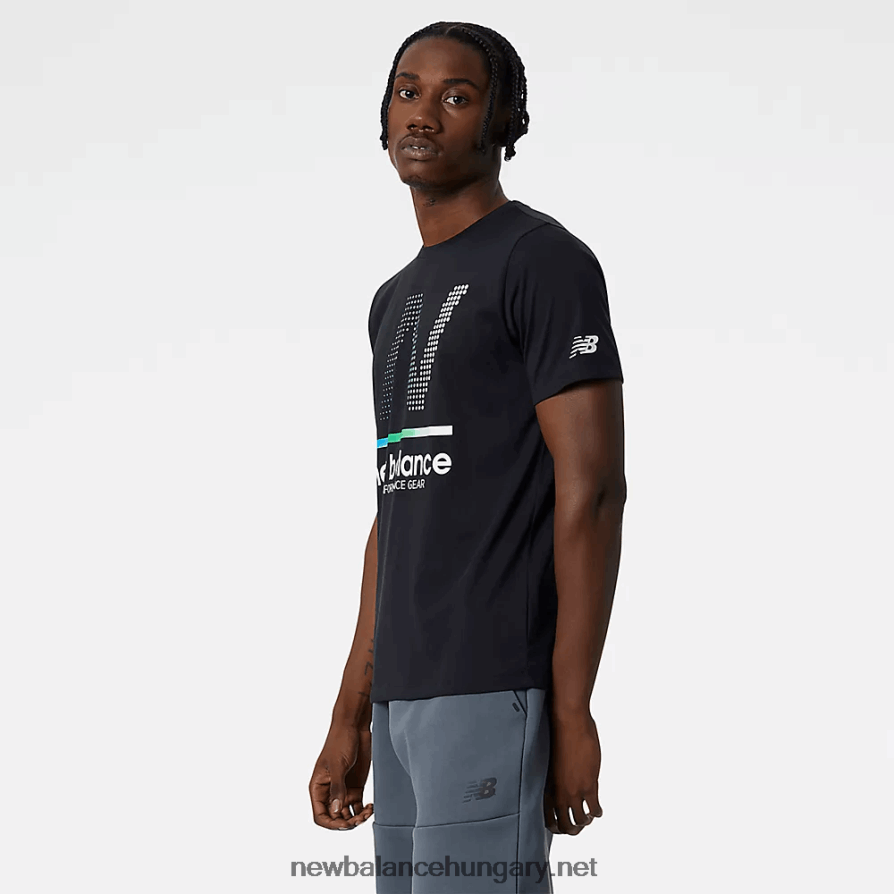 New Balance 6XH8F06665 férfiak grafikus heathertech póló