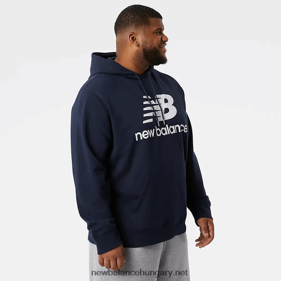 6XH8F01954 férfiak nb essentials halmozott logó po hoodie