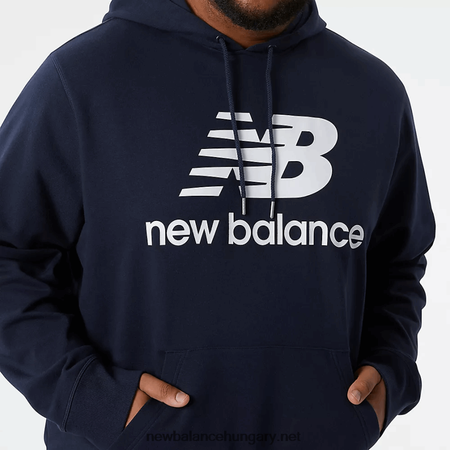 6XH8F01954 férfiak nb essentials halmozott logó po hoodie