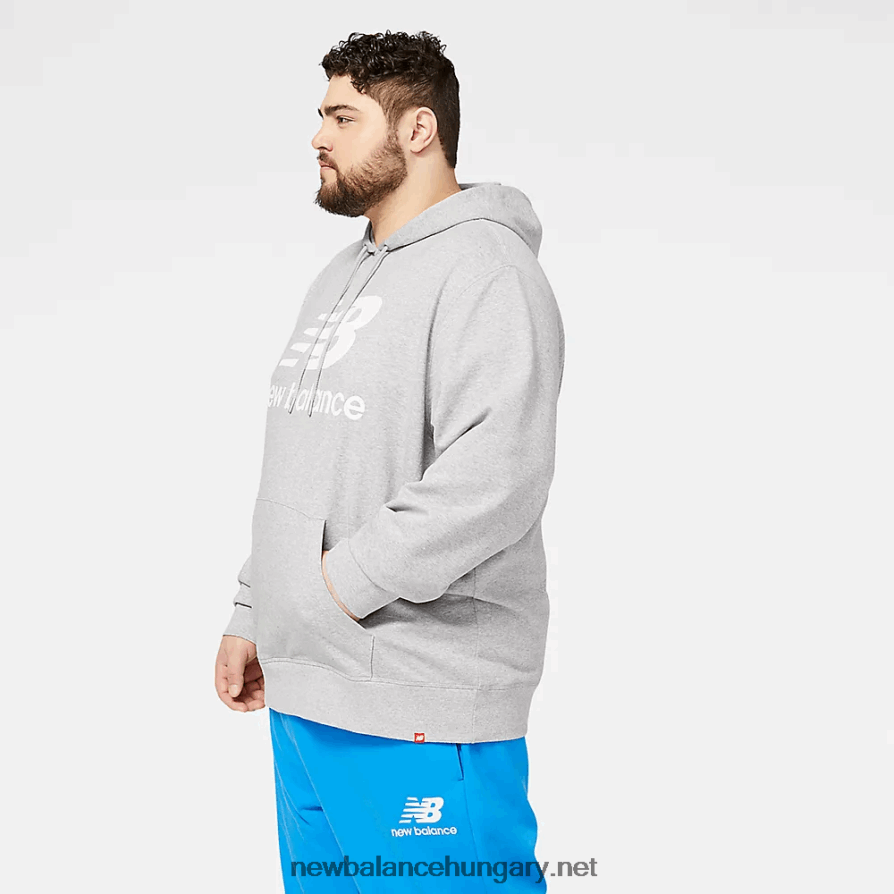 6XH8F01955 férfiak nb essentials halmozott logó po hoodie