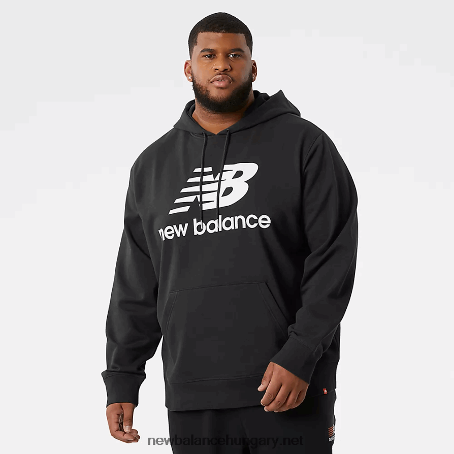 6XH8F01956 férfiak nb essentials halmozott logó po hoodie