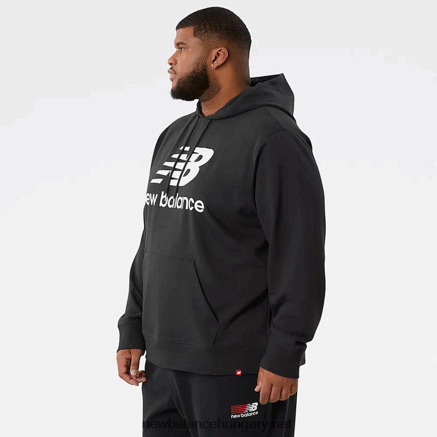 6XH8F01956 férfiak nb essentials halmozott logó po hoodie