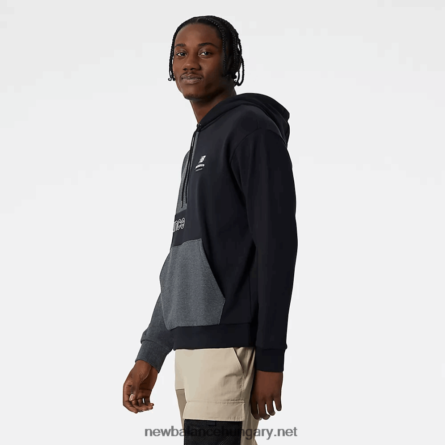 6XH8F01962 férfiak nb athletics renew ferde kapucnis pulcsi