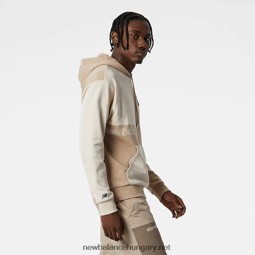 6XH8F01963 férfiak nb athletics renew ferde kapucnis pulcsi