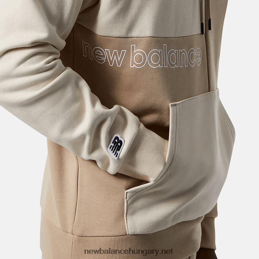 6XH8F01963 férfiak nb athletics renew ferde kapucnis pulcsi