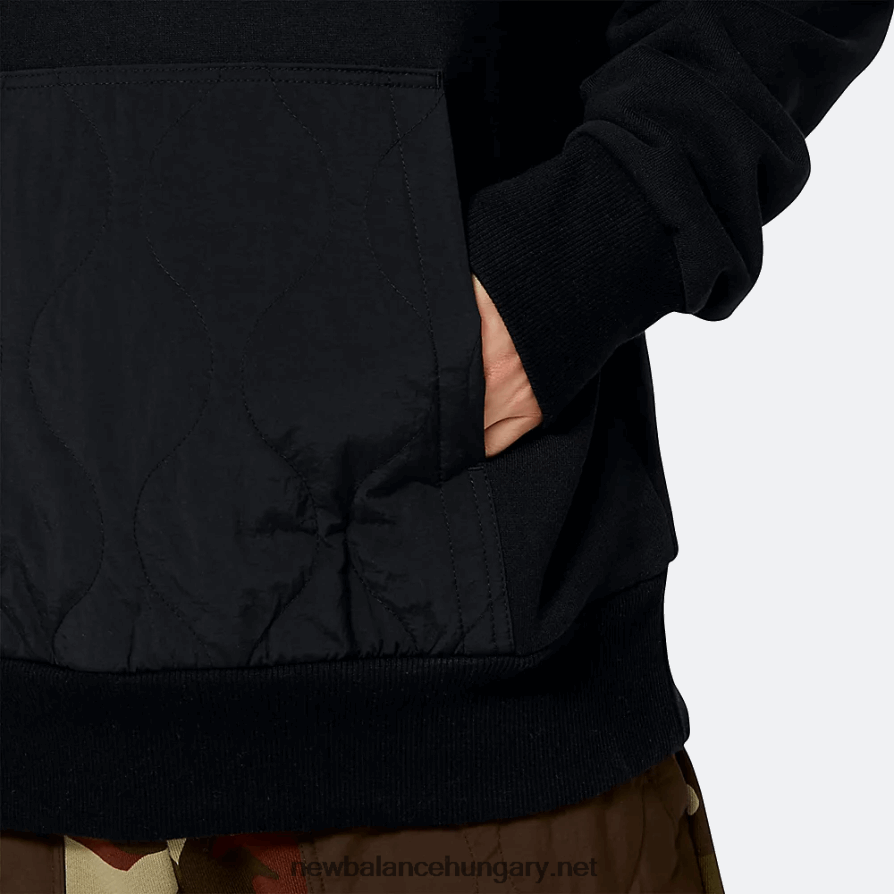 6XH8F02046 férfiak nb athletics steppelt polár kapucnis pulcsi