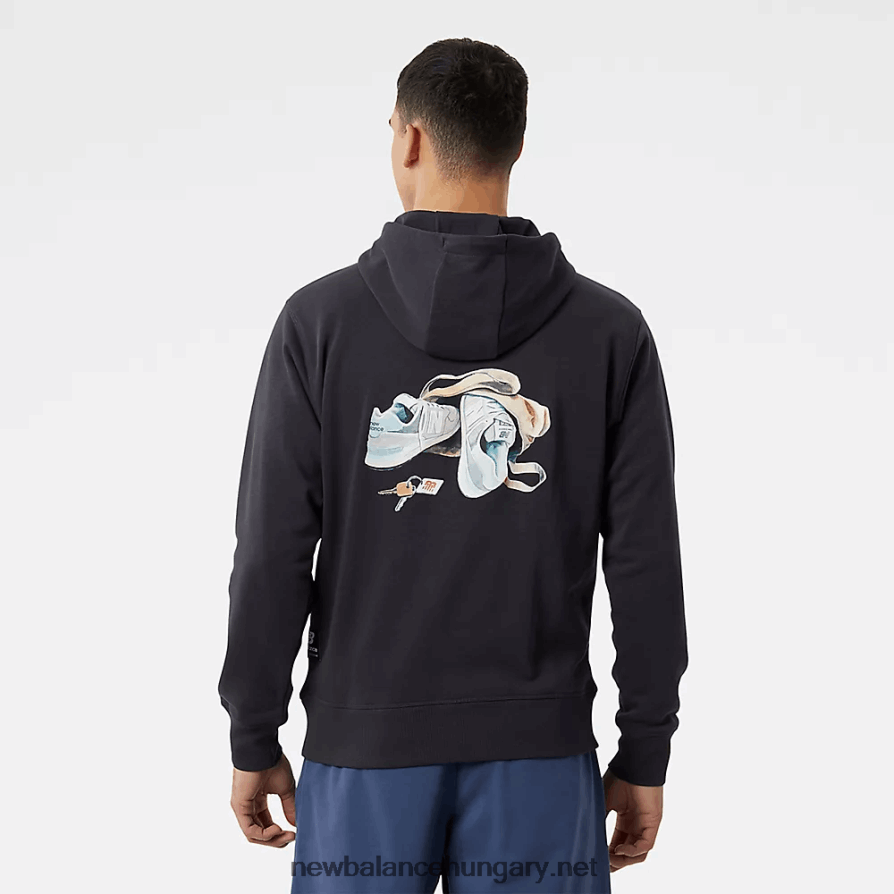 6XH8F02063 férfiak nb athletics jacob rochester kapucnis pulcsi