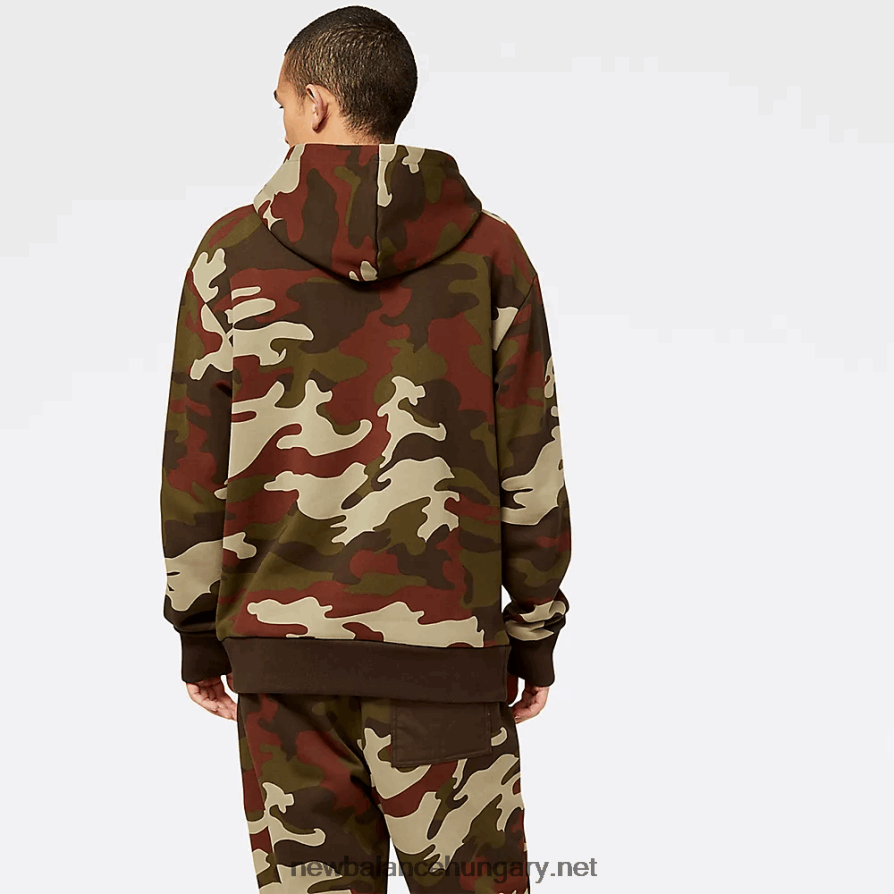 6XH8F02090 férfiak nb athletics terepszínű polár kapucnis pulcsi