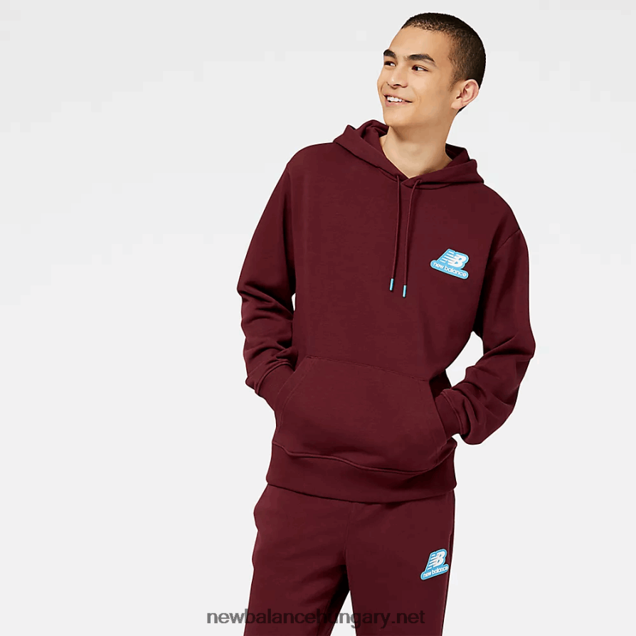 6XH8F02093 férfiak nb essentials halmozott gumi po hoodie