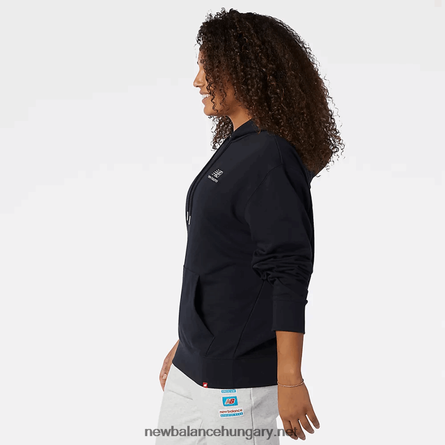 6XH8F02247 férfiak nb essentials hímzett kapucnis pulcsi