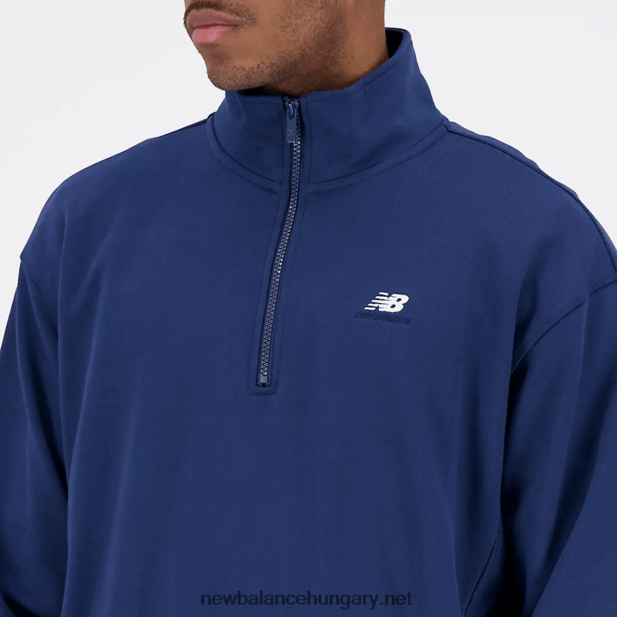 New Balance 6XH8F01569 férfiak athletics remastered francia frottír 1/4 cipzár