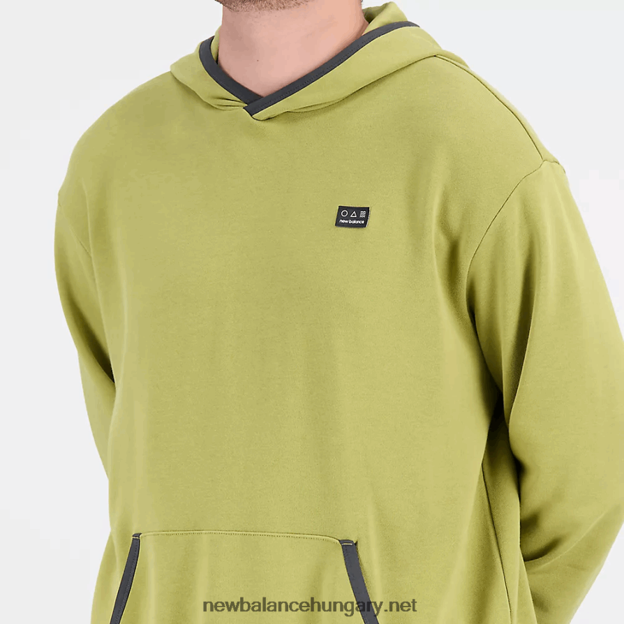 New Balance 6XH8F01809 férfiak frottír kapucnis pulcsinál
