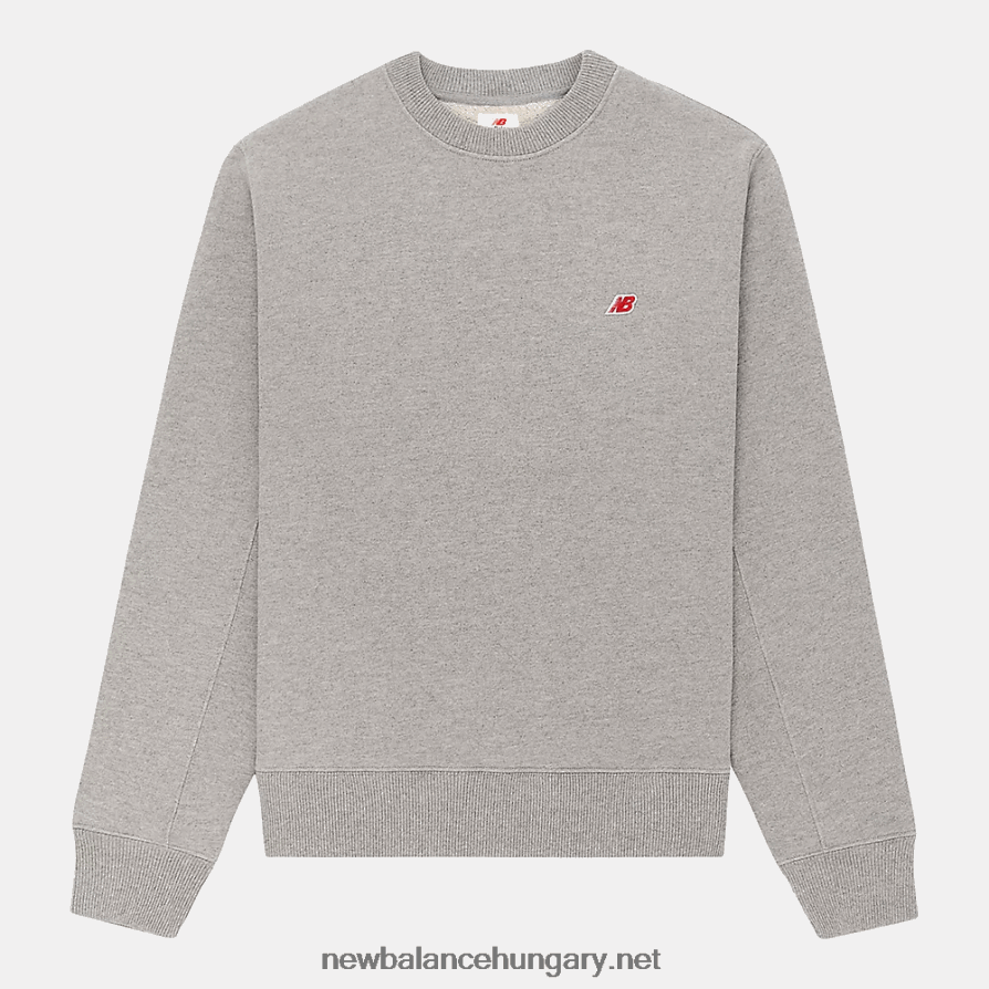 New Balance 6XH8F01892 férfiak USA-ban készült core crewneck pulóver